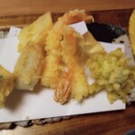手打蕎麦 こより - 天ぷらアップ