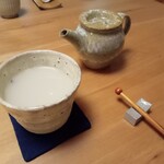 手打蕎麦 こより - 蕎麦焼酎　玄　蕎麦湯割り