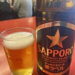 宇都宮みんみん 本店 - サッポロちゃん（中瓶）