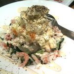 けいすい - カニサラダとポテトサラダの二階建てスペシャル