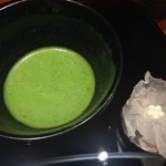 俺のうなぎ - 2014年12月：鰻懐石(\7000+税+サービス料10%)…〆にお抹茶と落雁