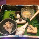 俺のうなぎ - 2014年12月：鰻懐石(\7000+税+サービス料10%)…八寸