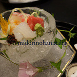 ＨＡＮＡ吉兆 - 器が氷のお刺身