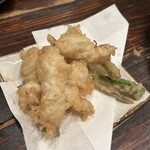 居酒屋 安兵衛 - 愛ニンニクの天ぷら