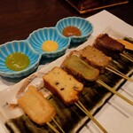 接方来 - 麩藤さんの京生麩田楽５種