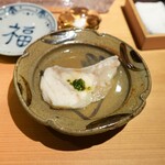 鮨 尚充 - 佐島クエ酒蒸し、蛤スープ