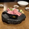 肉居酒屋 ホワイティー梅田 コマツバラファーム - 肉刺し4種盛り合わせ1人前¥820抜
※2人前からのご注文となります。