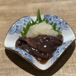 釣宿酒場 マヅメ - ホタルイカわさび漬け　499円