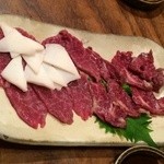 活麺富蔵 - 馬刺し　※2014年12月