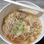 そば処 とんぼ - 肉そば　￥1,000-