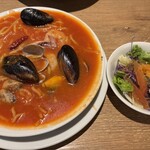 Italian Kitchen VANSAN 西武福井店 - 海の幸トマトスープパスタ　＋300円