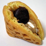 手作りアメリカンワッフル専門店 ワッフルパウエル - ワッフルサンド≪モンブラン≫（\302、2014年11月）