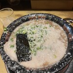 無鉄砲  大阪店 - 大盛り、デキコテ、麺カタメ、ネギ多め　
