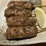 炭火焼鳥しげ - 自家製鶏ソーセージ