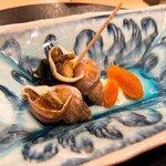 心一 - 磯つぶ からすみ