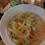 武州うどんあかねandみどりダイニング - うどん屋さんのハンバーグセット1230円
