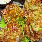 酒呑倶楽部 つなよし - No4「自家製ネギ塩ダレザンギ」