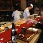 長男さんも握っています（母が大将）