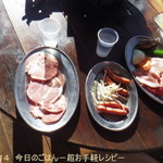 Ｂセット1人前＋ラム、ソーセージ(2014年12月現在）