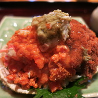 坂ぐち - 松葉蟹　お酢餡を掛けて