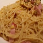 ハシヤ - 卵とベーコンのスパゲティ　2014.12