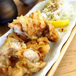 築港麺工房 - 鶏天 定食 これはお得 ご飯、うどん付き 680円