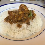 カリーライス専門店エチオピア - カリーがライスに染み込むのを鑑賞