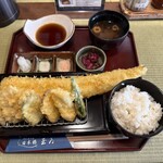 日本橋 玉ゐ ラクーア店 - あなご天ぷら定食　税込2,475円