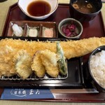 日本橋 玉ゐ ラクーア店 - あなご天ぷら定食　税込2,475円