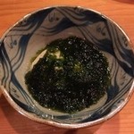 日本料理 たかむら - 下関の河豚の白子・青海苔