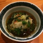 日本料理 たかむら - 鱈の白子・蕪蒸し