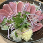 大衆立飲 もつ刺 すずき - 砂肝刺し、また会おう