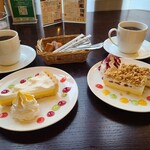 ヒーローズカフェ - レモンタルト、クランプルーチーズケーキ