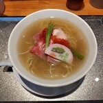 麺家 たけ田 - 霜降和牛といくらの塩らーめん