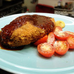 みょうが屋 - メンチカツ、デカイ(*^^*)