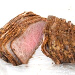 海老沢精肉店 - 仙台牛丸焼き！（タタキ風）