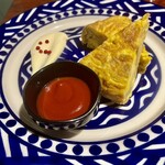 路地裏のサルヴァ通る - スペインオムレツ♪