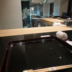 日本料理 晴山 - 自分の席からの眺め。