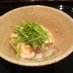 日本料理 晴山 - 焼き白子の蒸しすし。