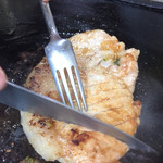 鉄板焼 しゃぶしゃぶ 牧野 - サクラポークのソテー