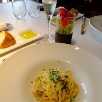 IL PINOLO 梅田 - 旬のハタをアーリオ・オーリオ・ペペロンチーノ　スパゲティーニで