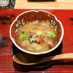 오오타니 - 煮物：白子入り鱈のかぶらむし、菊花餡かけ