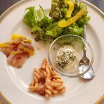 肉と石釜ピザのイタリアン Pizzacozou - 前菜3種盛り