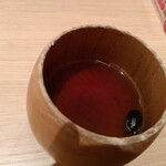 花山うどん - 黒豆茶