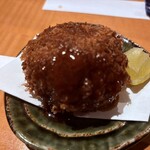 土鍋ごはんと和酒の店 おてだま - メンチカツ