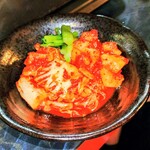 焼肉食堂 リキ太郎 - お通しはキムチの盛合せ　最高　(^O^)／