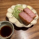 お酒と博多小皿 たなかだ - 雲仙ハムカツ