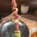 鳥茂 - ⑧豚のこめかみのねぎま