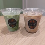 TULLY's COFFEE-SELECT- - ドリンク写真:宇治抹茶ラテ　570円　ハニーミルクラテ　590円