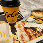 マクドナルド - ドリンク写真:チーチーダブチソーセージマフィンセット~☆